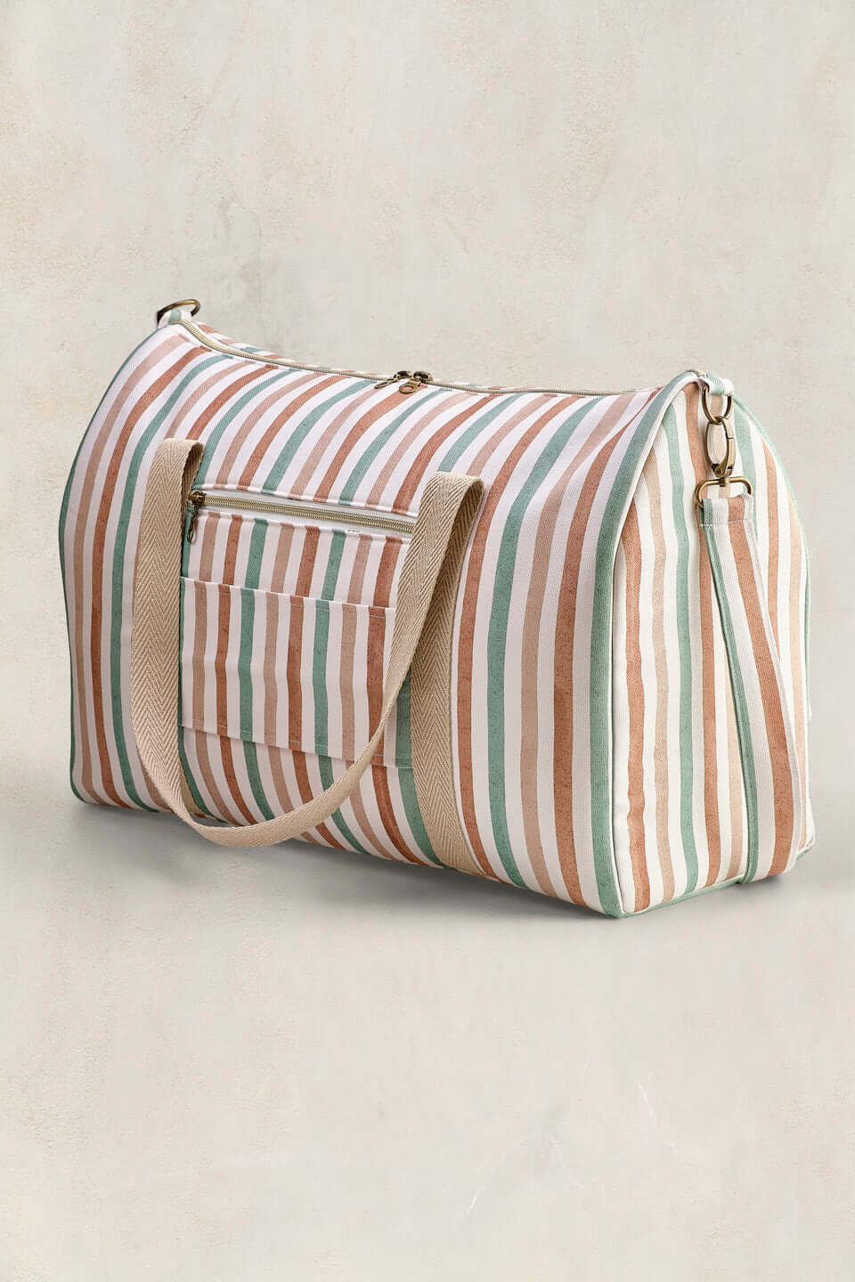 Bolsa de viaje Riviera Stripe · Regalo personalizado con iniciales