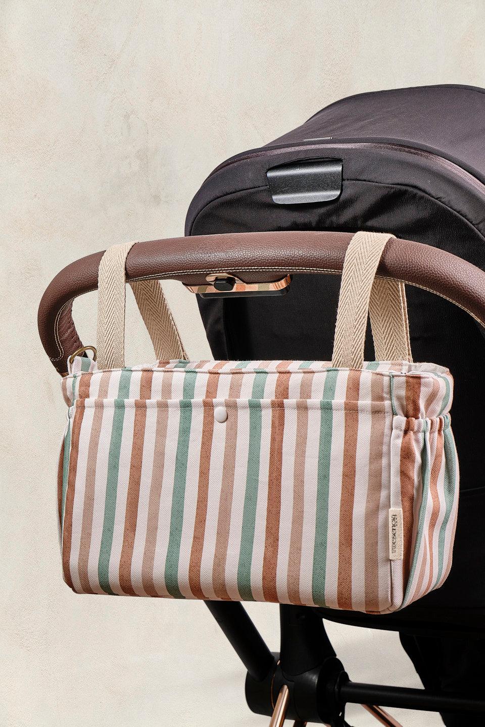 Bolso de carrito compact – Riviera Stripe – Ligero, ordenado y con estilo
