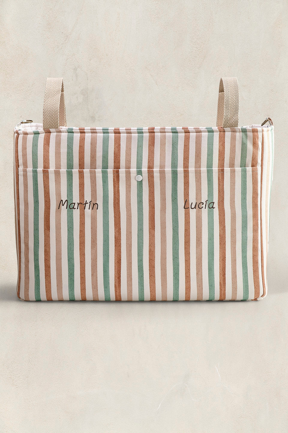 Bolso de carro gemelar Riviera Stripe