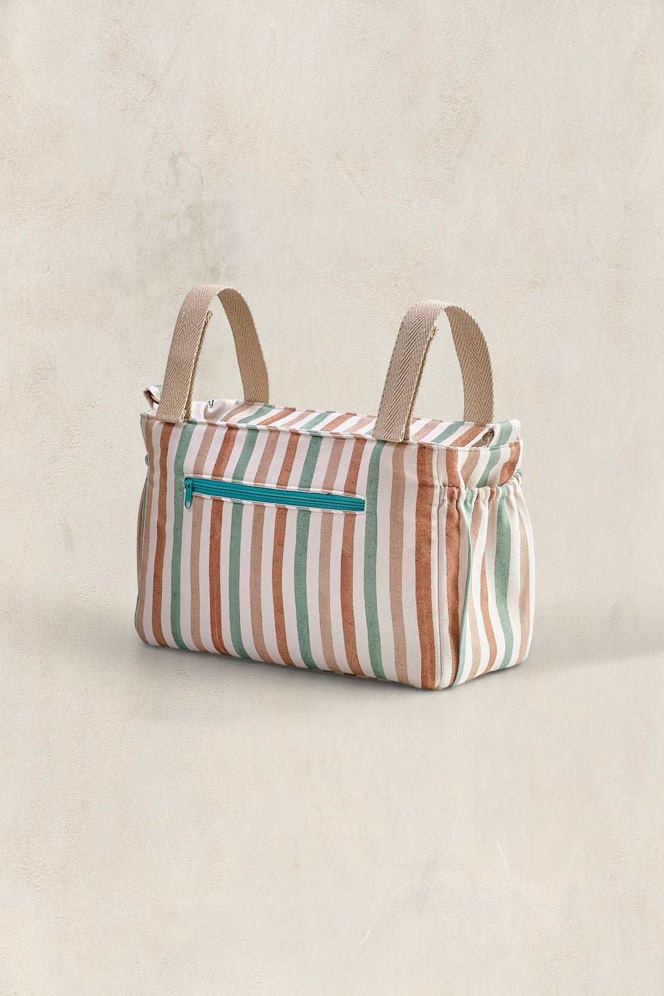 Bolso de carrito compact – Riviera Stripe – Ligero, ordenado y con estilo