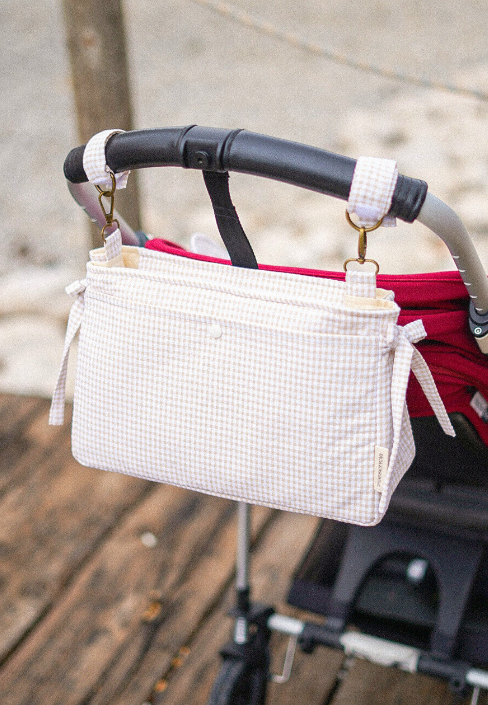Bolso de carro compact Beige Vichy