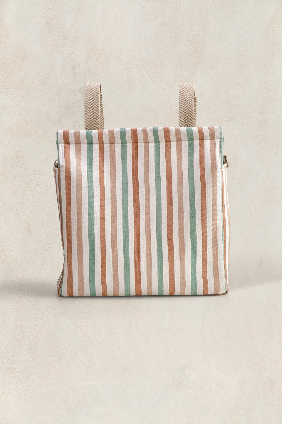 Bolso organizador mediano – Riviera Stripe – Equilibrio entre capacidad, orden y estilo