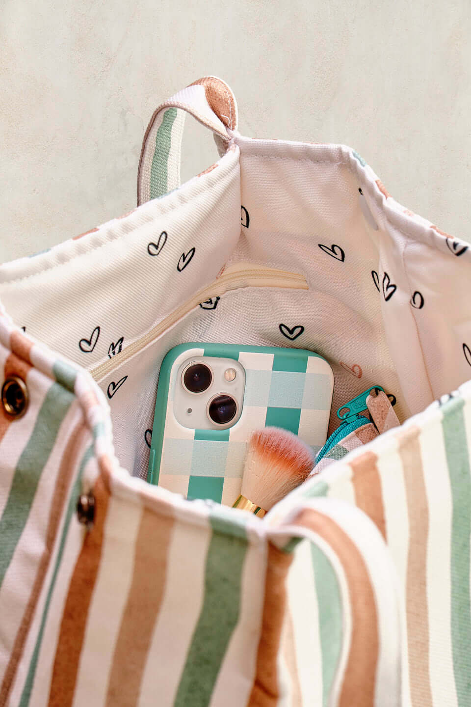 Bolso Riviera Stripe · Modelo Soline · Al hombro