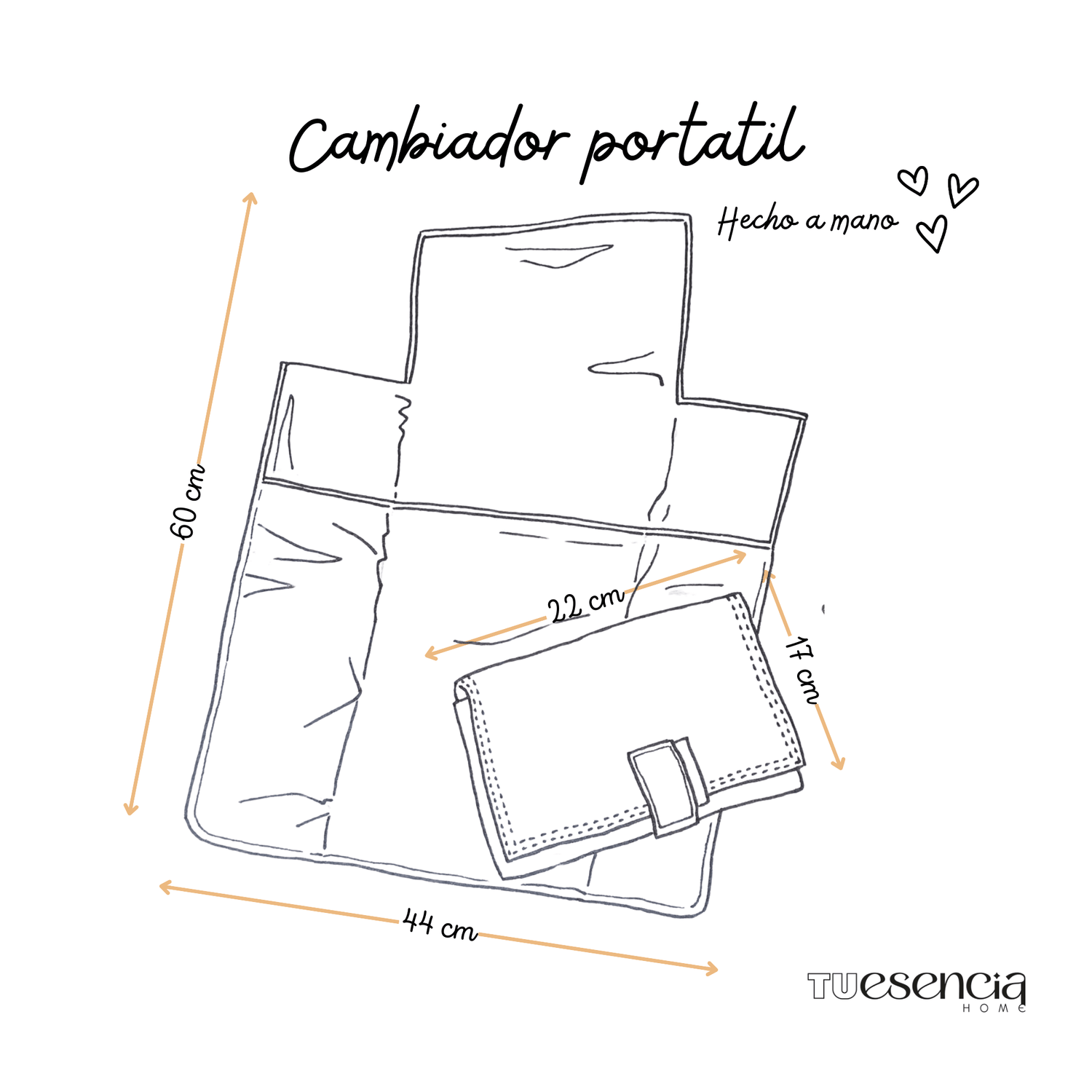 medidas cambiador portatil bebe