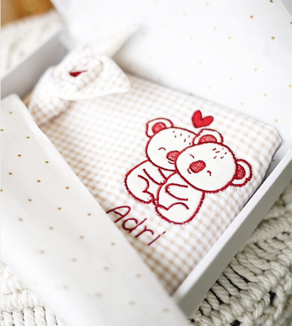 regalos recien nacidos bordado koala