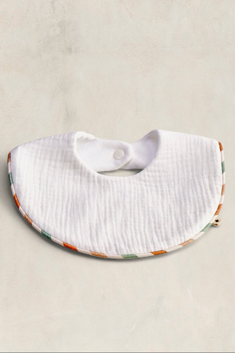 babero doble gasa blanco suave 