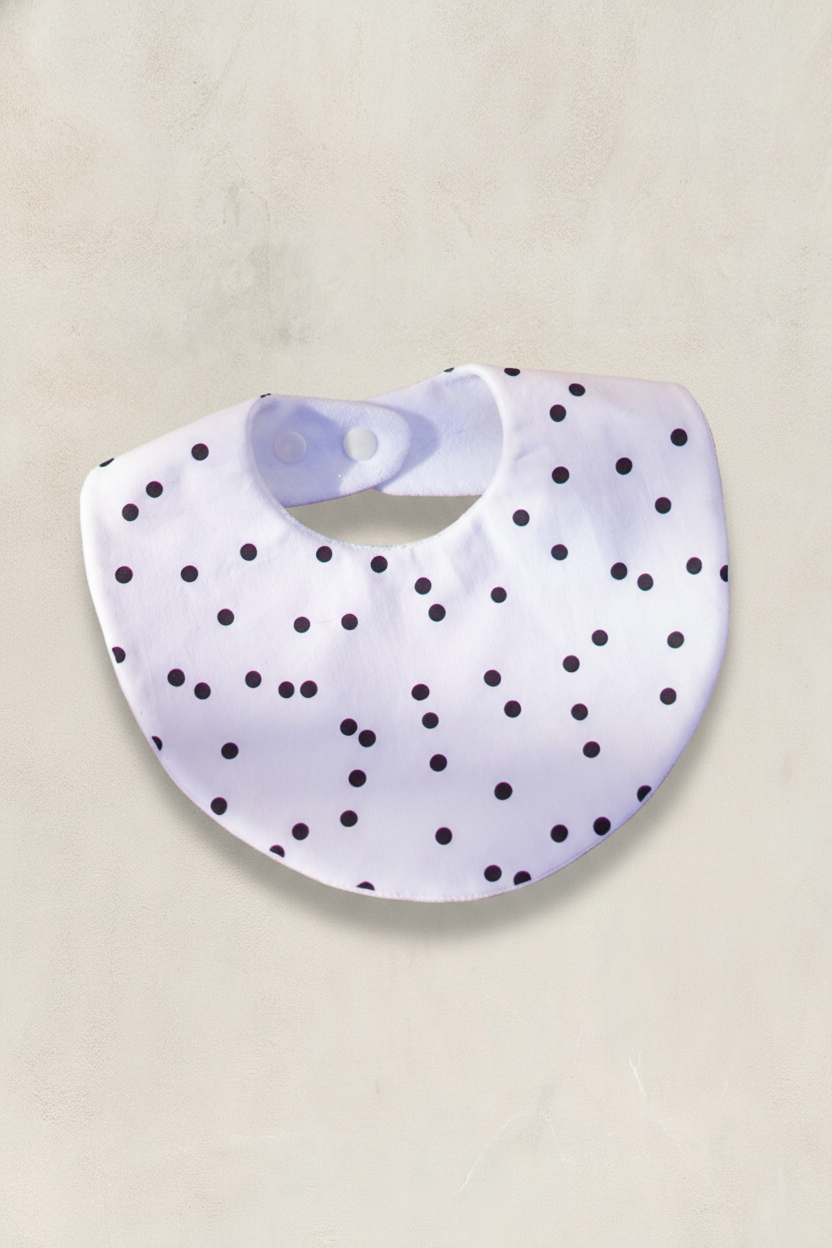 Babero Black Dots · Interior impermeable