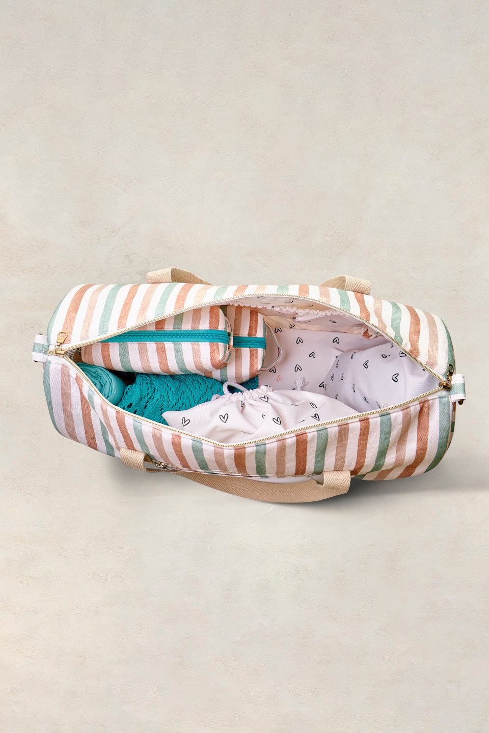 Bolsa de viaje – Riviera Stripe – Grande, elegante y personalizable