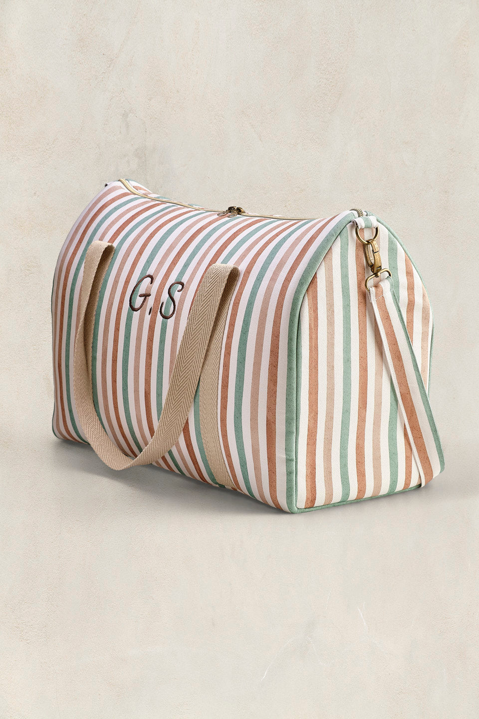 Bolsa de viaje – Riviera Stripe – Grande, elegante y personalizable