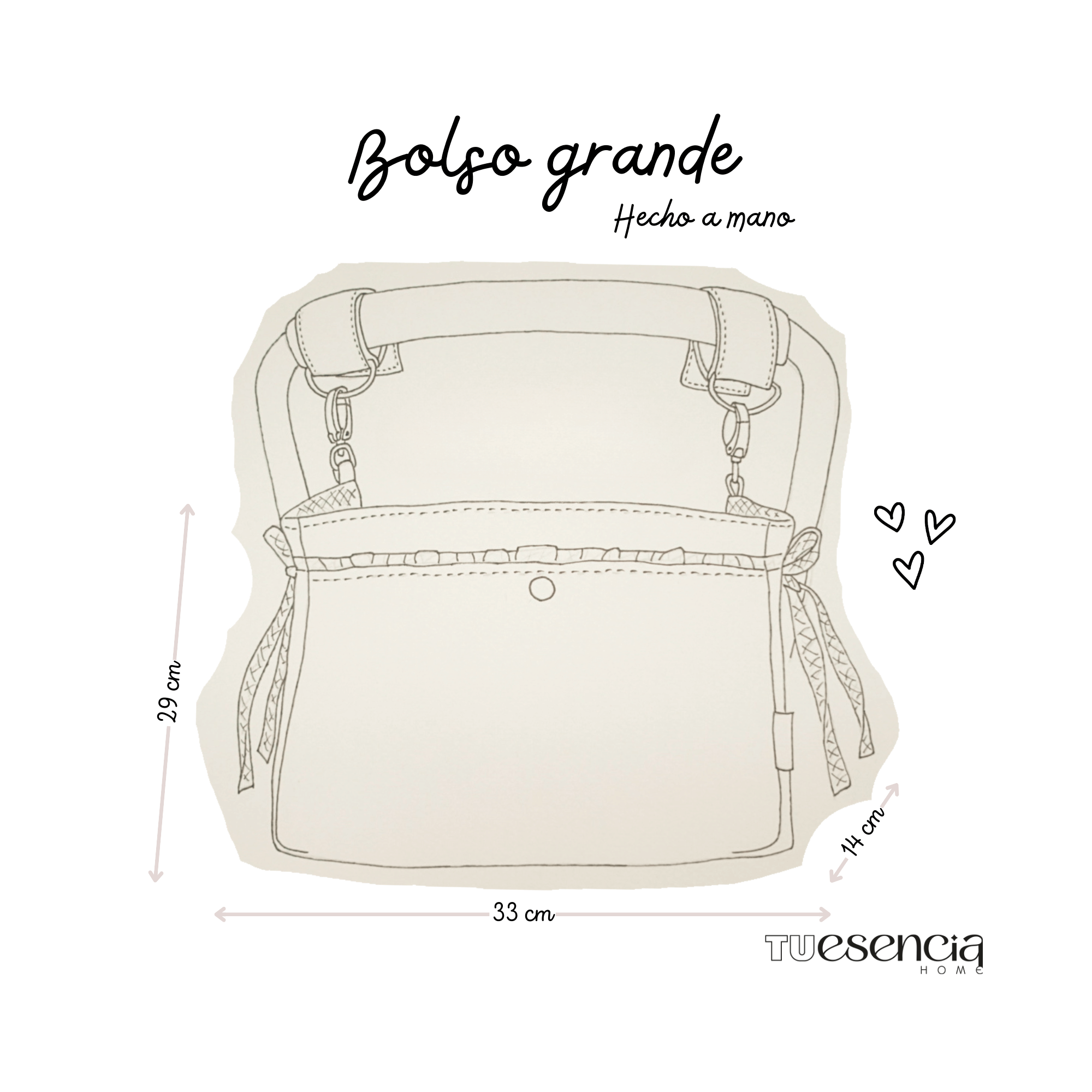 medidas bolso de carro bebe