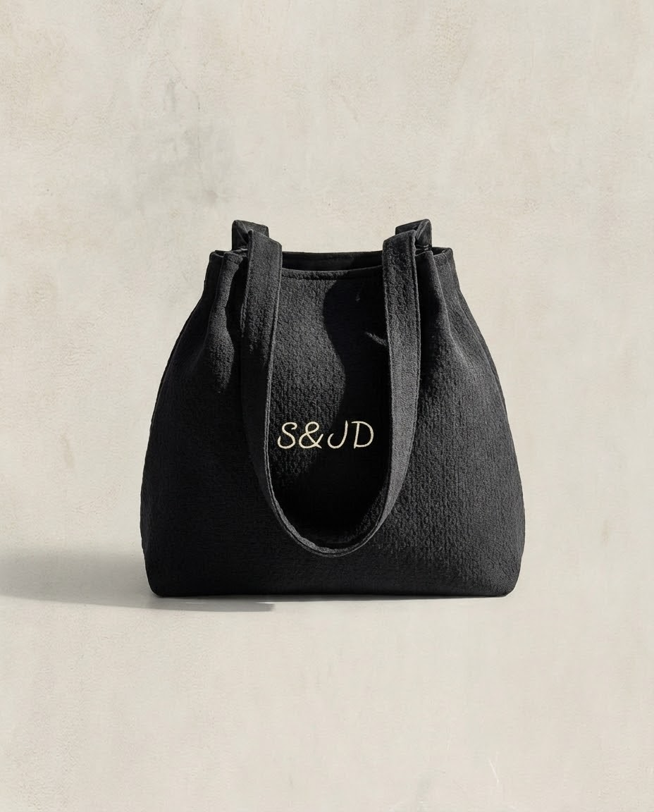 Bolso Black Cotton · Modelo Soline · Al hombro · Personalizado