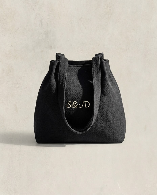 Bolso Black Cotton · Modelo Soline · Al hombro · Personalizado