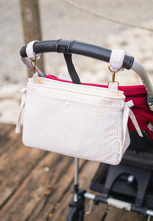Bolso de carro compact Beige Vichy