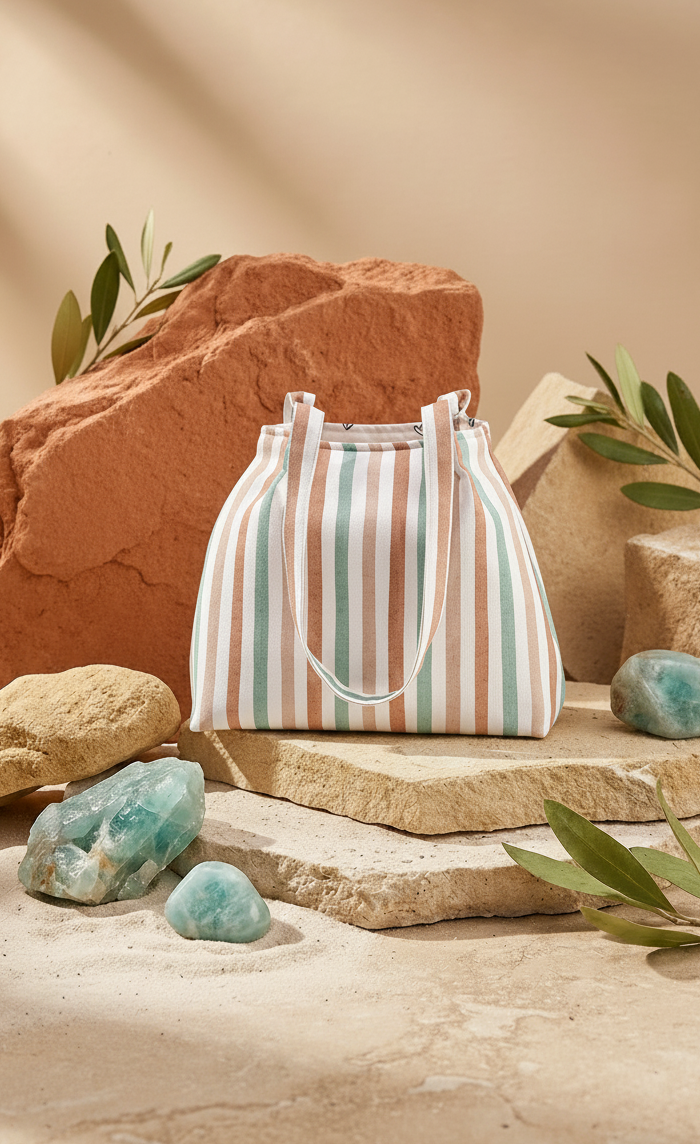 bolso de hombro de rayas mujer personalizable