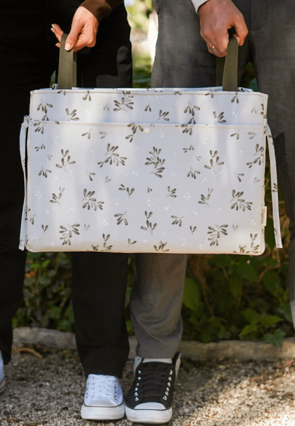 Bolso de carro gemelar Olive Bloom · Novedad · Capacidad XL