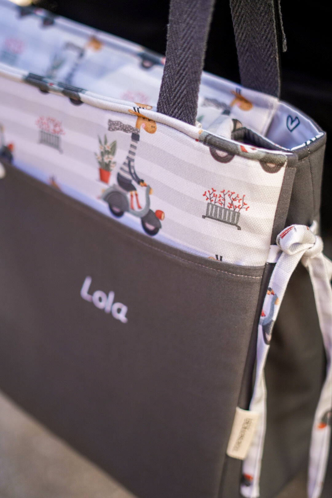 Bolso de carro gemelar Gris Atelier · Moderno, bien pensado