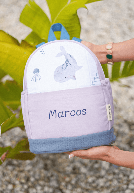 Mochila para niño Dulces ballenas