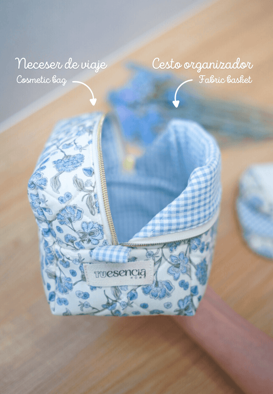 neceser de viaje para mujer azul