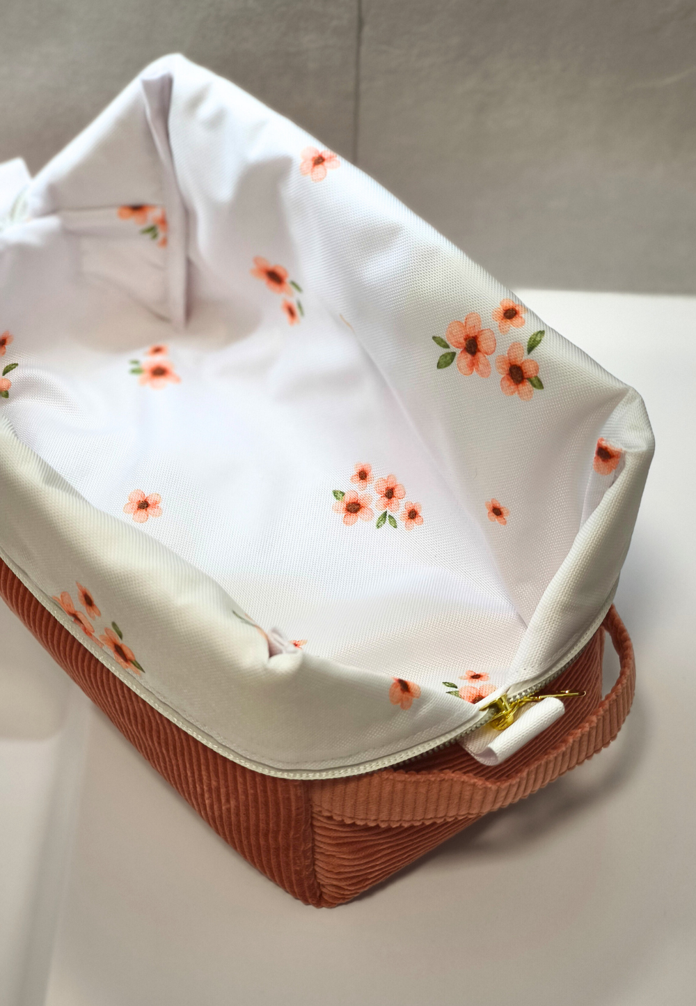 Neceser grande Clay Bloom · Viaje y Cosmética · Con asa