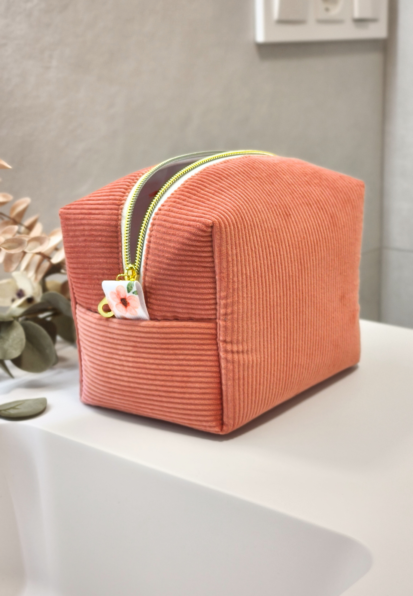 Set de Viaje Clay Bloom · 3 Neceseres de Pana Florencia