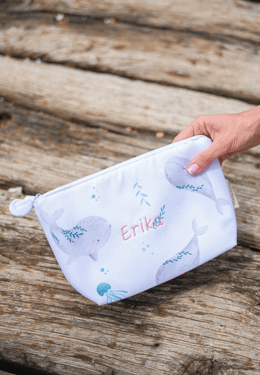 Neceser para niña personalizado Dulces Ballenas