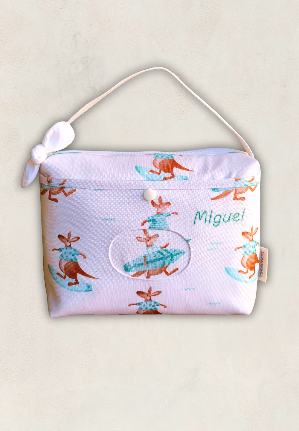 Pañalera Kangaroo Surf · Personalizada · Impermeable