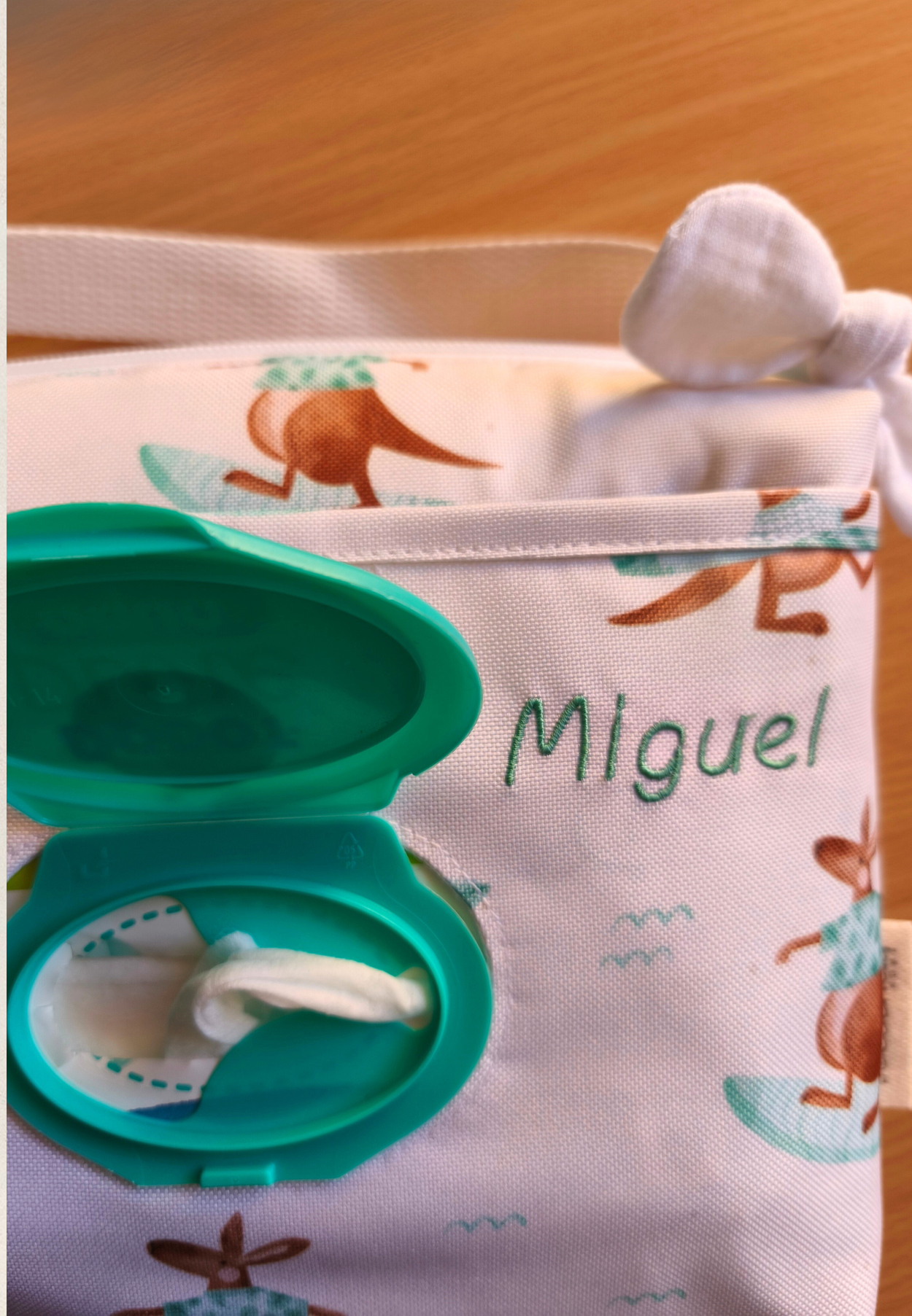 Pañalera Kangaroo Surf · Personalizada · Impermeable