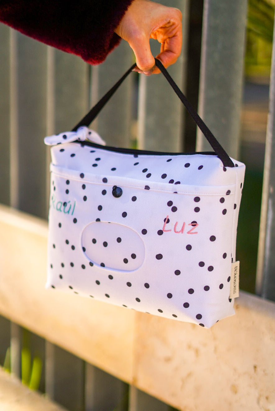 pañalera moderna personalizada nombre bordados bebé