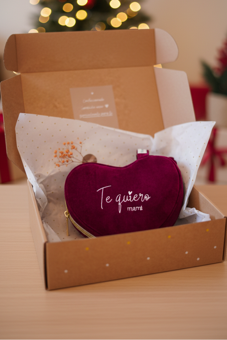 Neceser Corazón “Te quiero, mami” · Especial regalo madres para Navidad